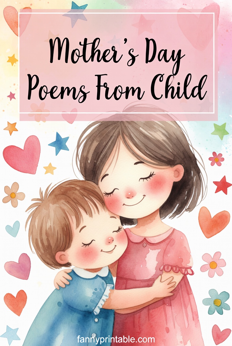 Mother's Day Poems From Child - Fanny Printable (1)