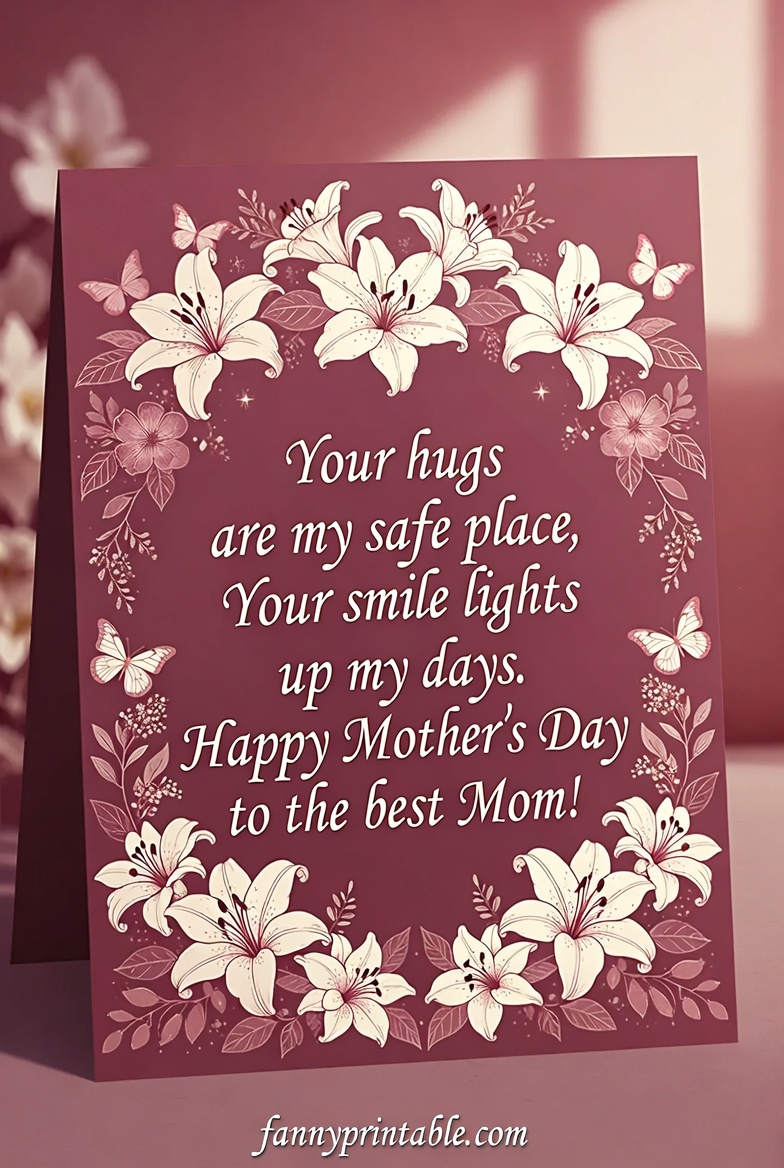 Mother's Day Poems Short - Fanny Printable (1)