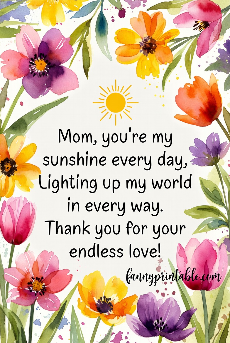 Mother's Day Poems Short - Fanny Printable (4)