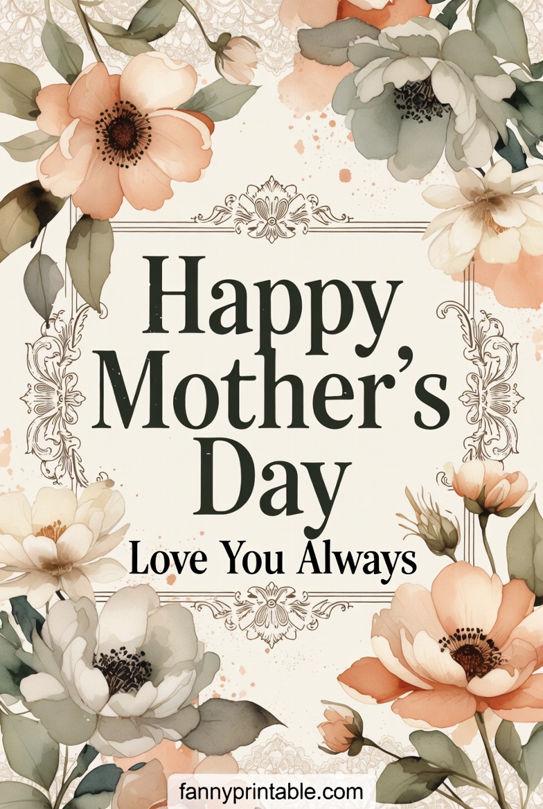 Mothers Day Poster Fanny Printable 1 Mother's Day Poster - Fanny Printable (1)