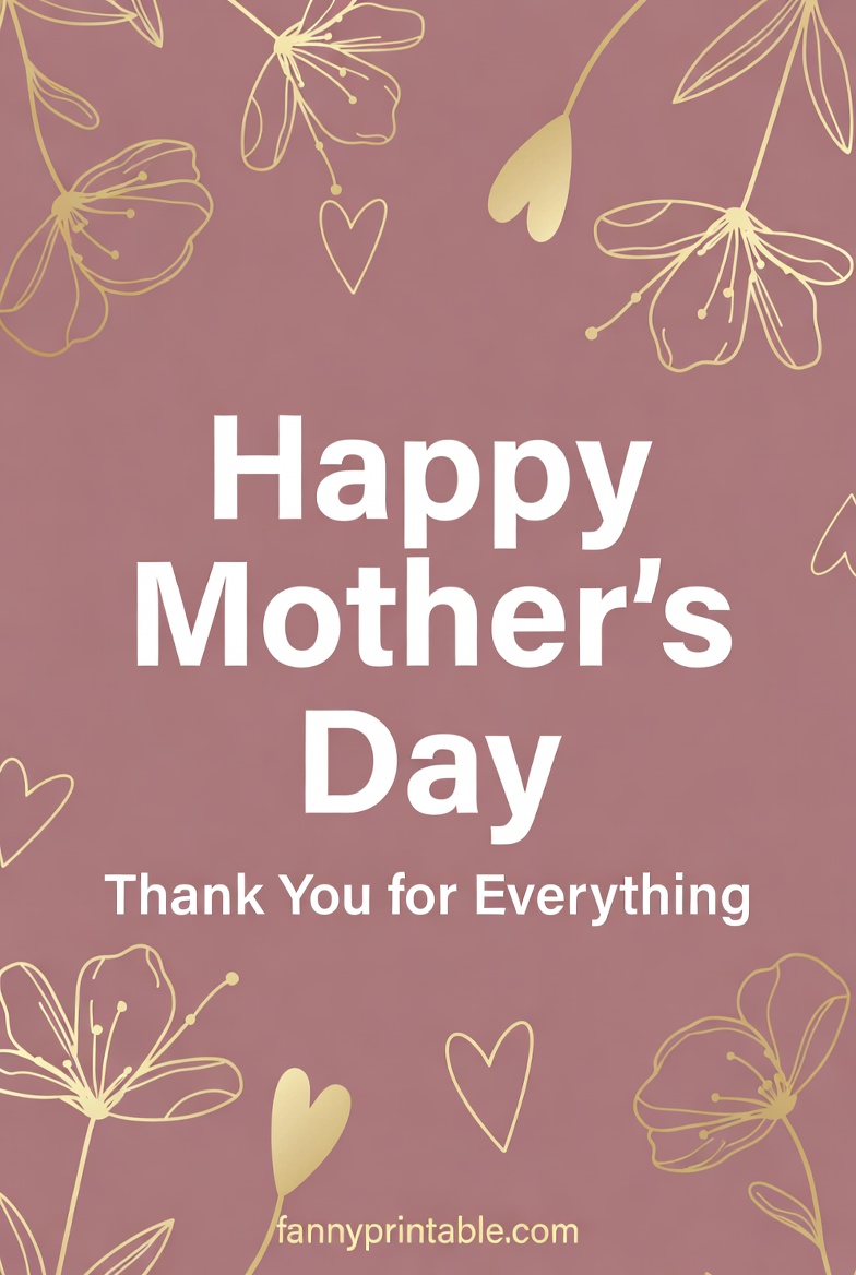 Mothers Day Poster Fanny Printable 2 Mother's Day Poster - Fanny Printable (2)
