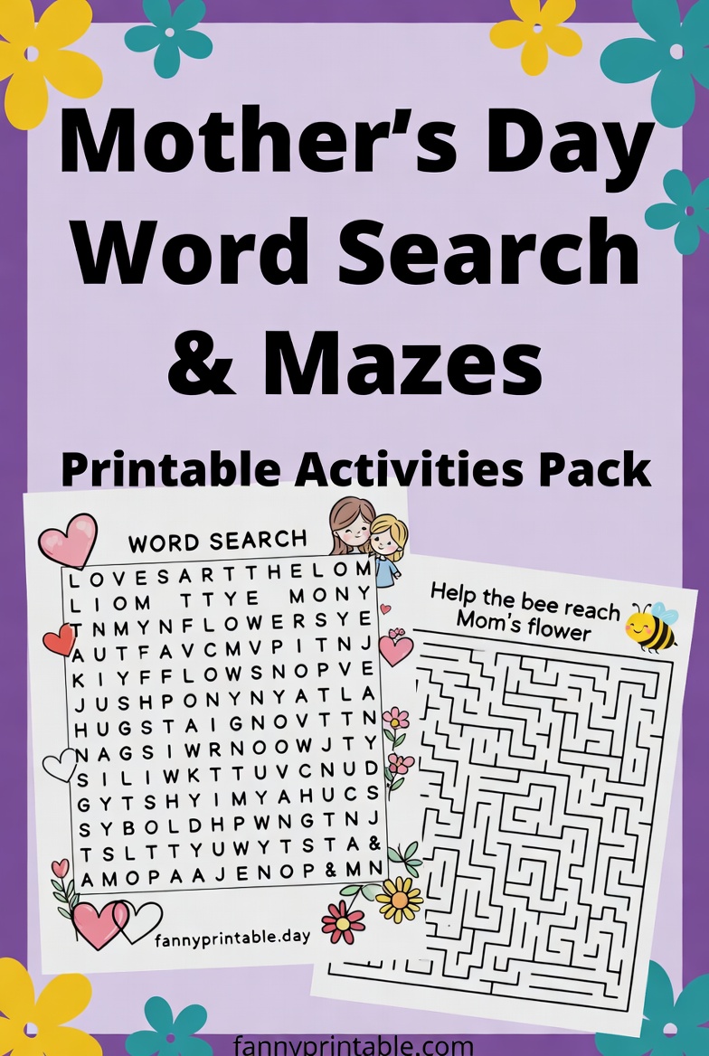 Mother's Day Printable Activities (1)