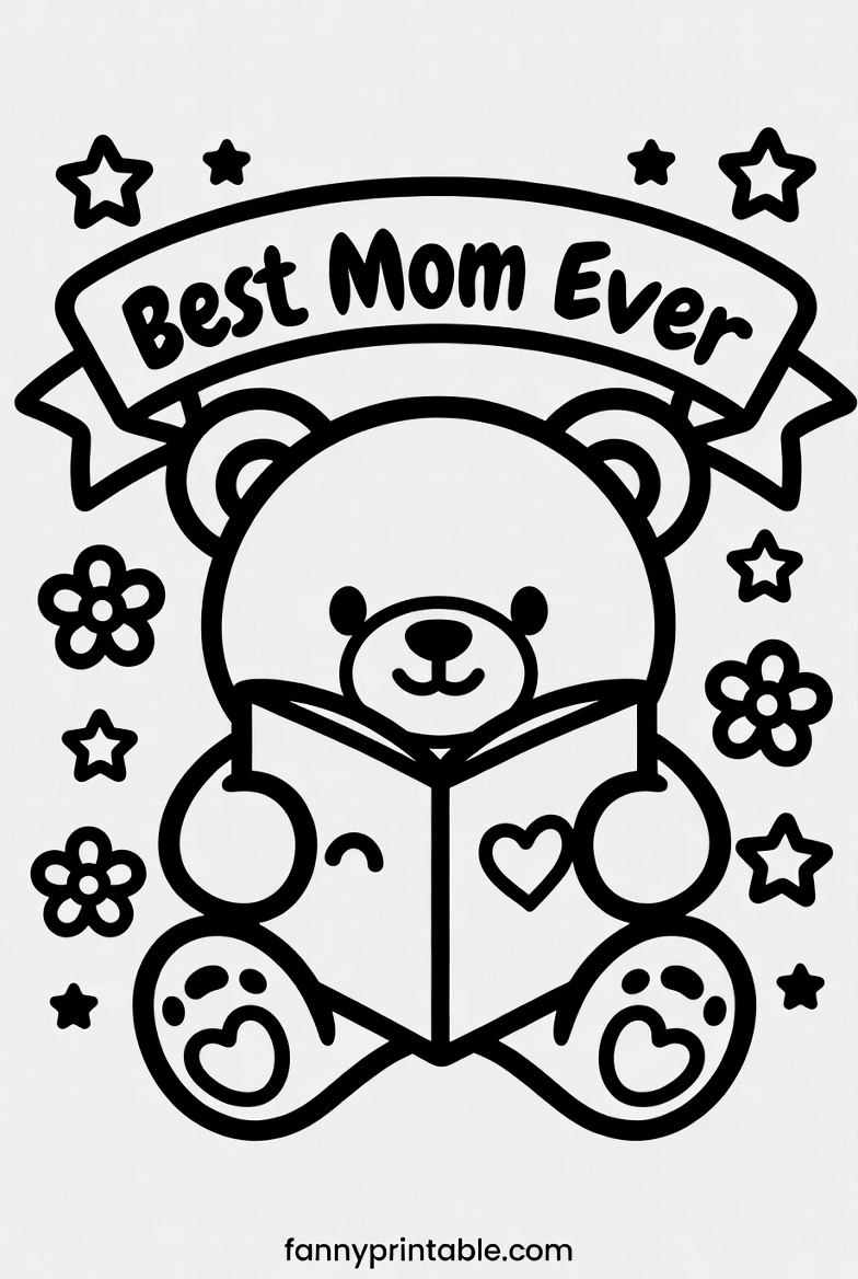 Mothers Day Printable Coloring Pages Fanny Printable 2 Mother's Day Printable Coloring Pages - Fanny Printable (2)