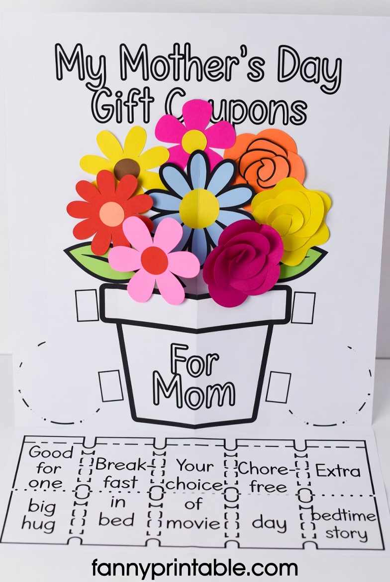 Mothers Day Printable Craft Fanny Printable 1 Mother's Day Printable Craft - Fanny Printable (1)