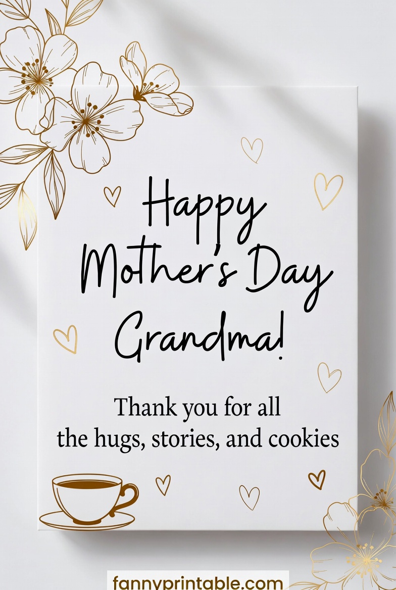 Mothers Day Printable For Grandma 1 Mother's Day Printable For Grandma (1)