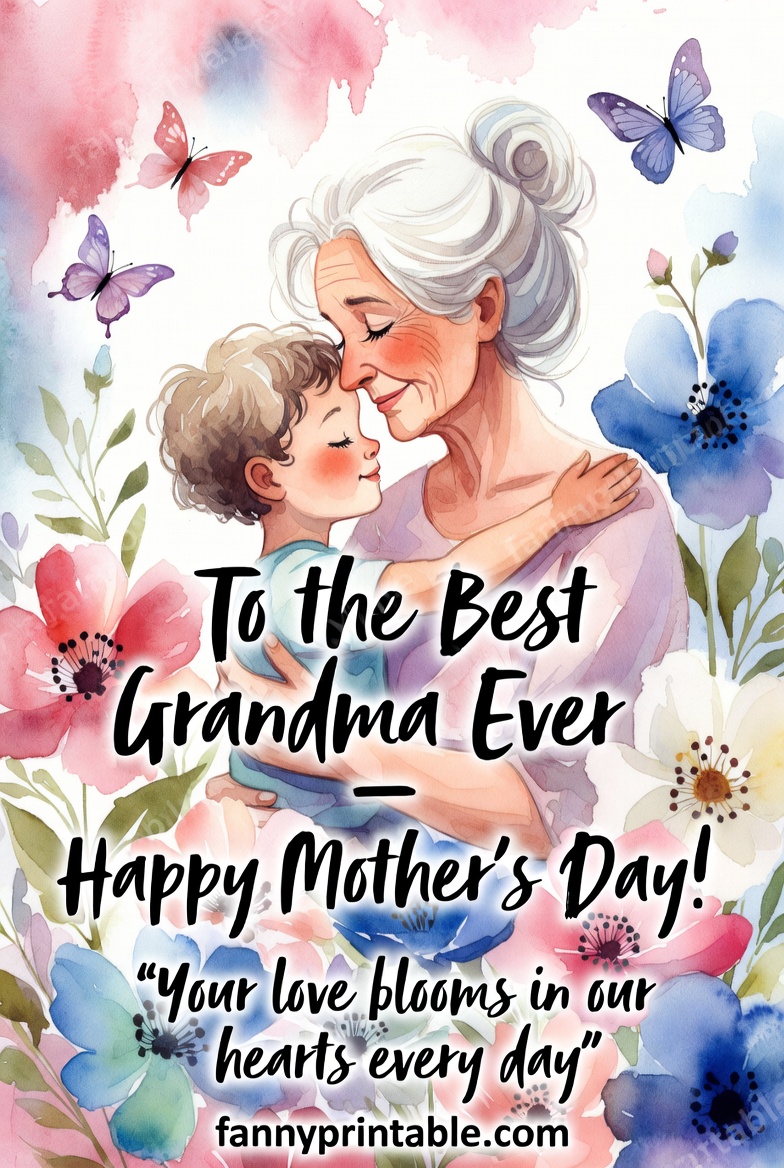 Mothers Day Printable For Grandma 2 Mother's Day Printable For Grandma (2)