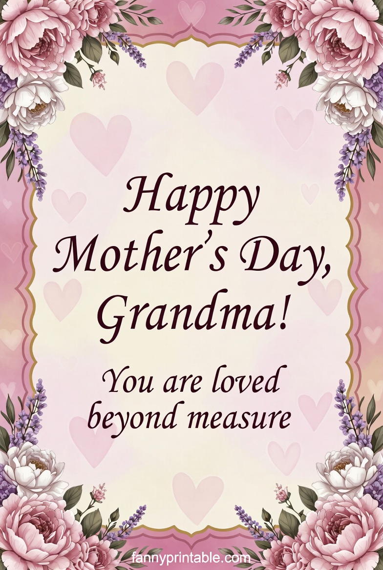 Mothers Day Printable For Grandma 3 Mother's Day Printable For Grandma (3)