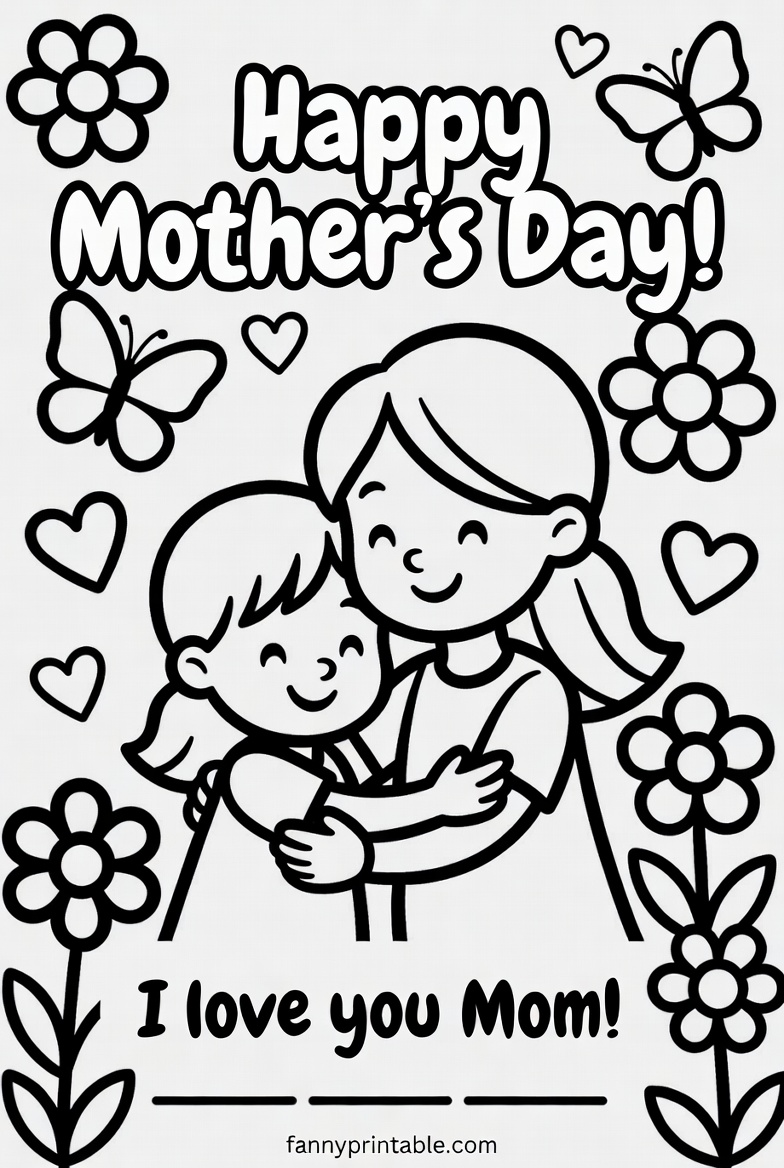 Mothers Day Printable For Preschoolers Fanny Printable 1 Mother's Day Printable For Preschoolers - Fanny Printable (1)