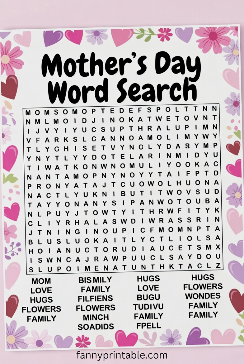 Mother's Day Printable Games (2)