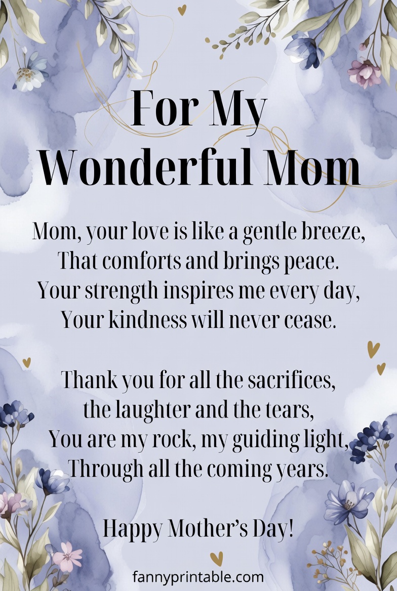 Mother's Day Printable Poem (4)