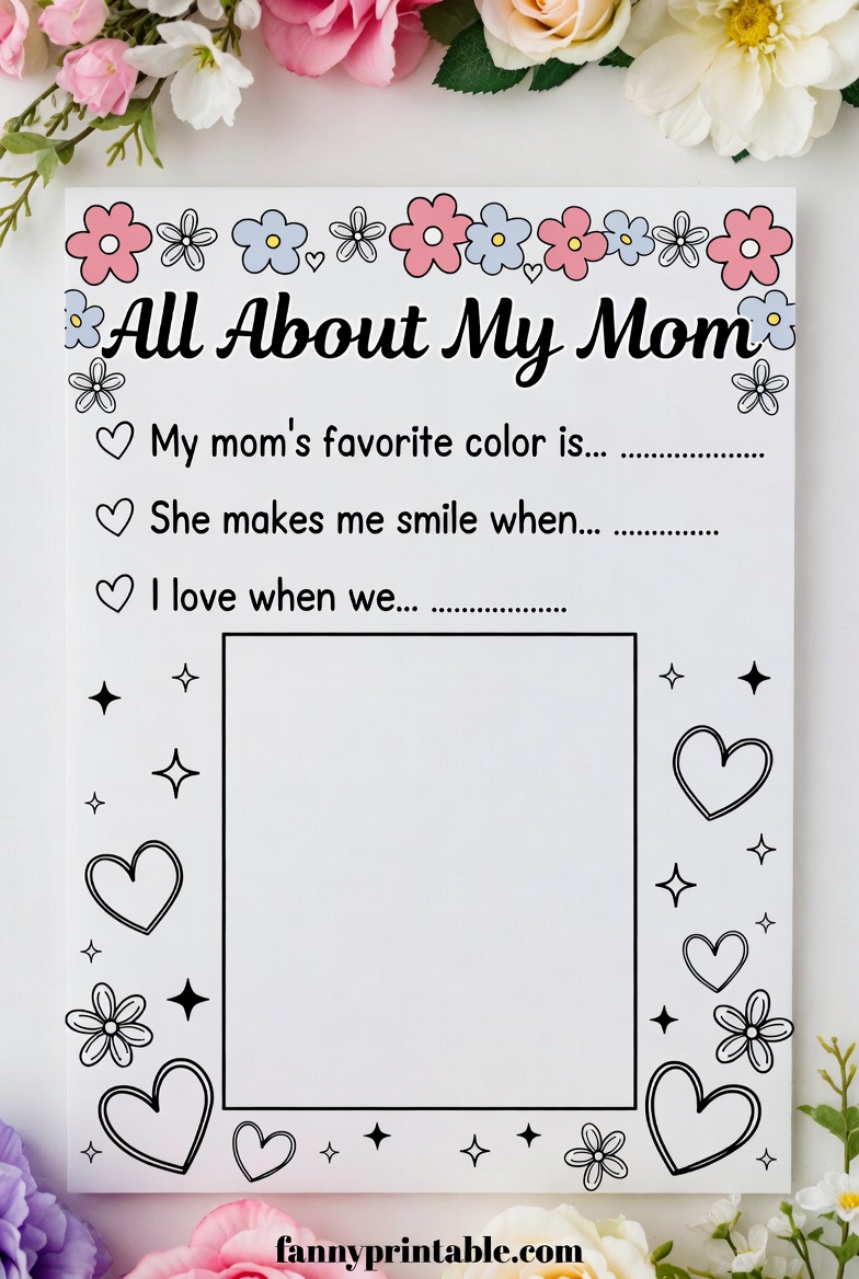 Mothers Day Printable Worksheets 3 Mother's Day Printable Worksheets (3)