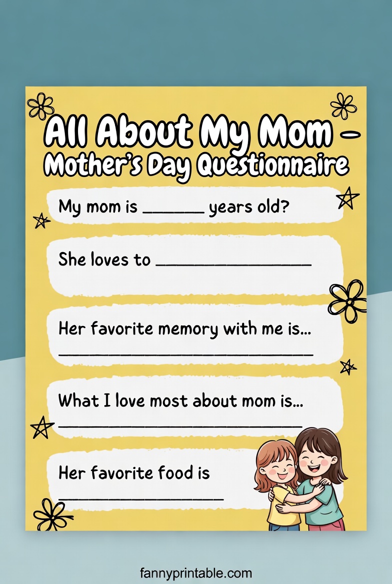 Mother's Day Questionnaire - Fanny Printable (3)
