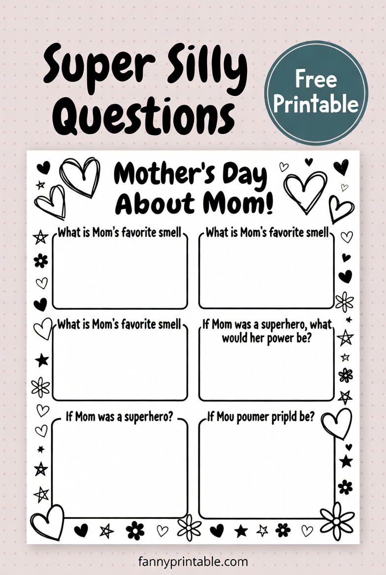 Mothers Day Questionnaire For Kids Free Printable 1 Mother's Day Questionnaire For Kids Free Printable (1)