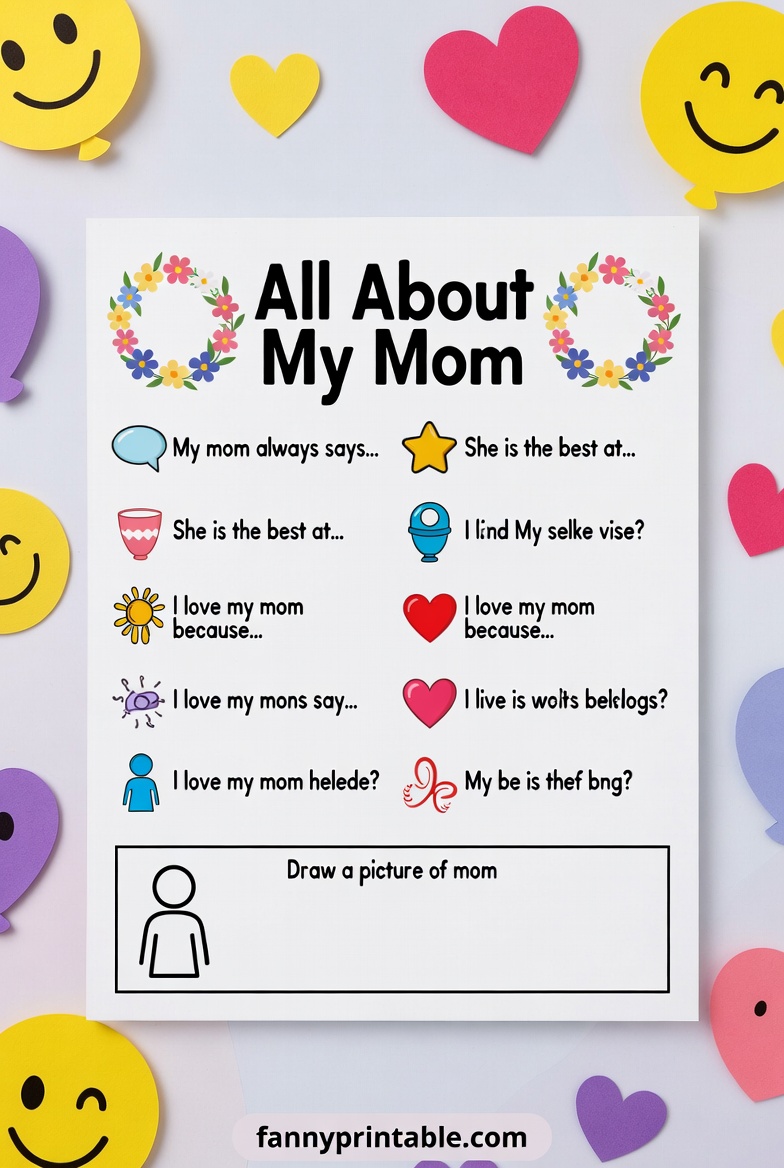 Mother's Day Questionnaire Preschool - Fanny Printable (1)