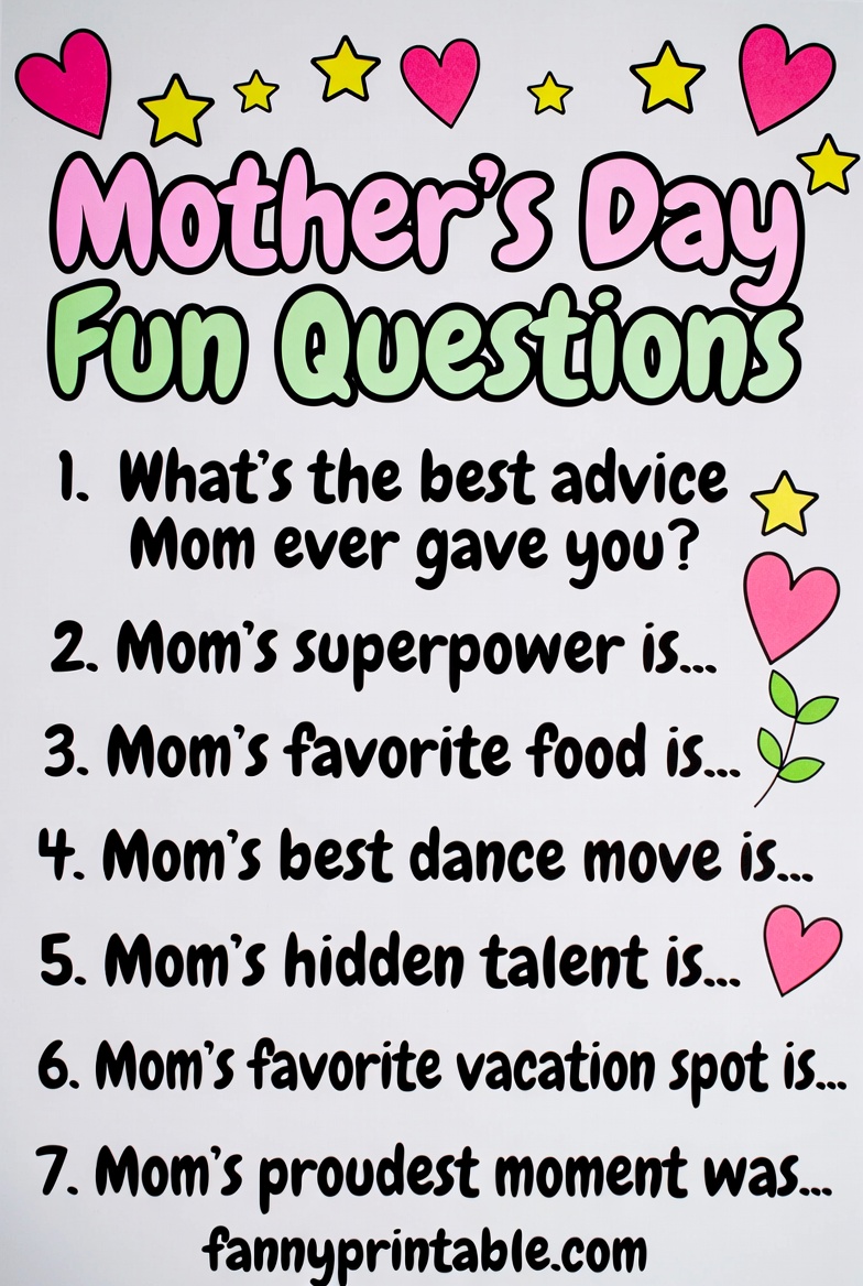 Mother's Day Questions - Fanny Printable (3)