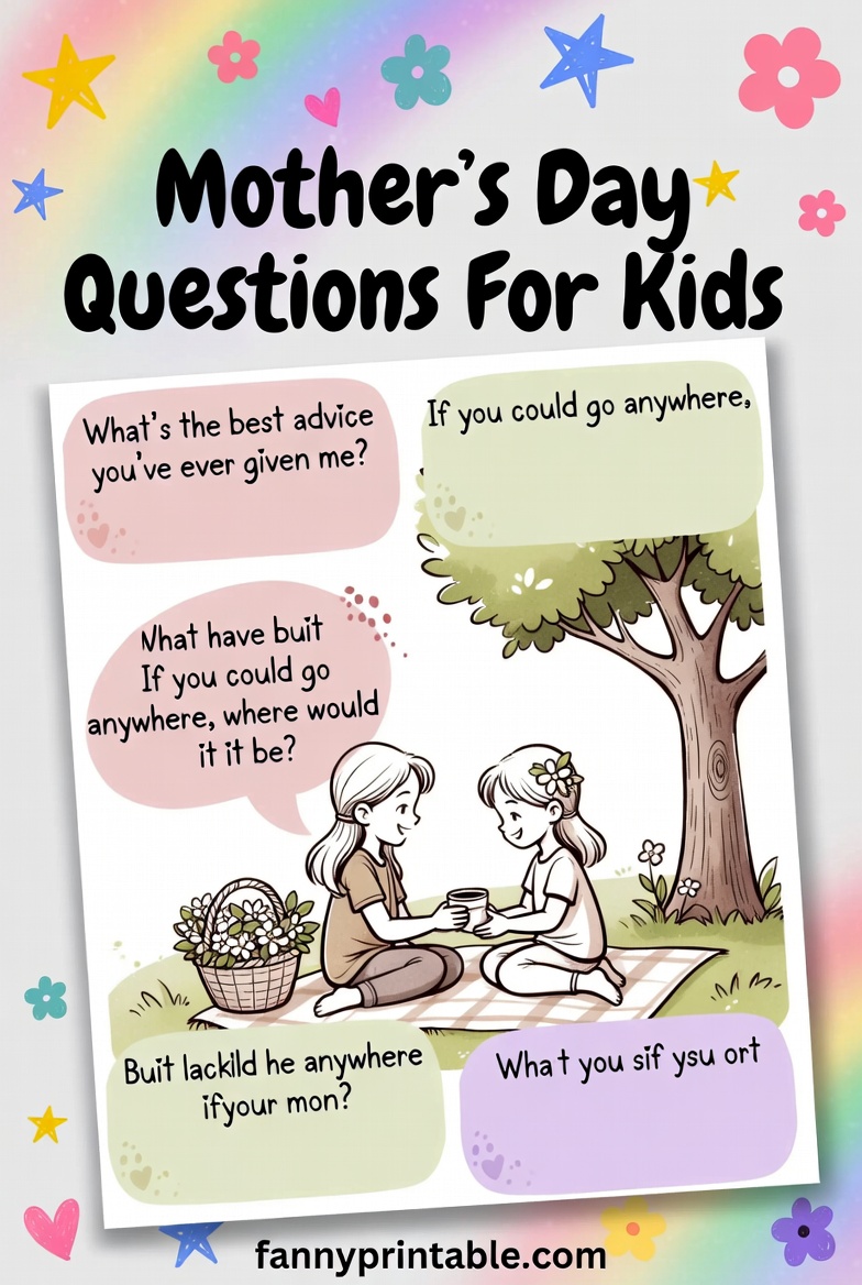 Mothers Day Questions For Kids Fanny Printable 4 Mother's Day Questions For Kids - Fanny Printable (4)