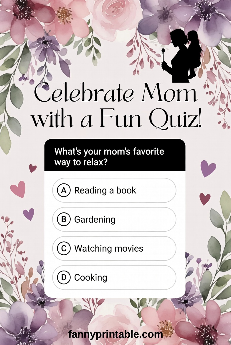 Mother's Day Quiz - Fanny Printable (1)