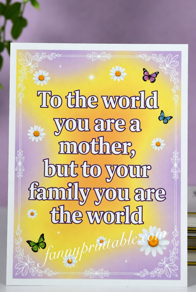 Mother's Day Quotes For Card - Fanny Printable (3)