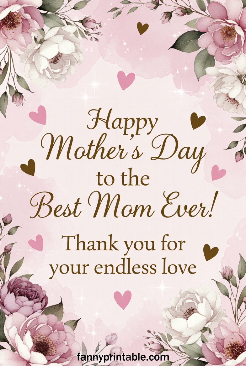 Mother's Day Sayings For Card - Fanny Printable (2)