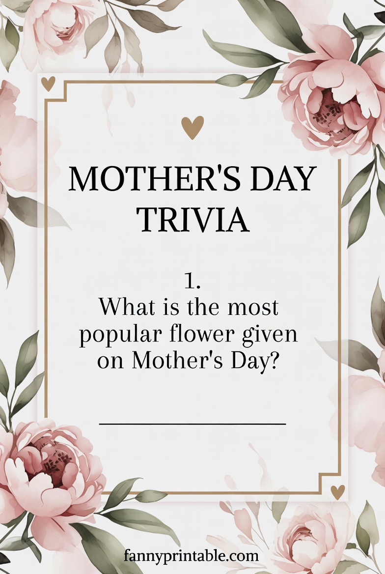 Mother's Day Trivia - Fanny Printable (4)
