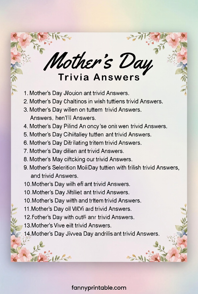 Mother's Day Trivia Questions And Answers Printable (4)