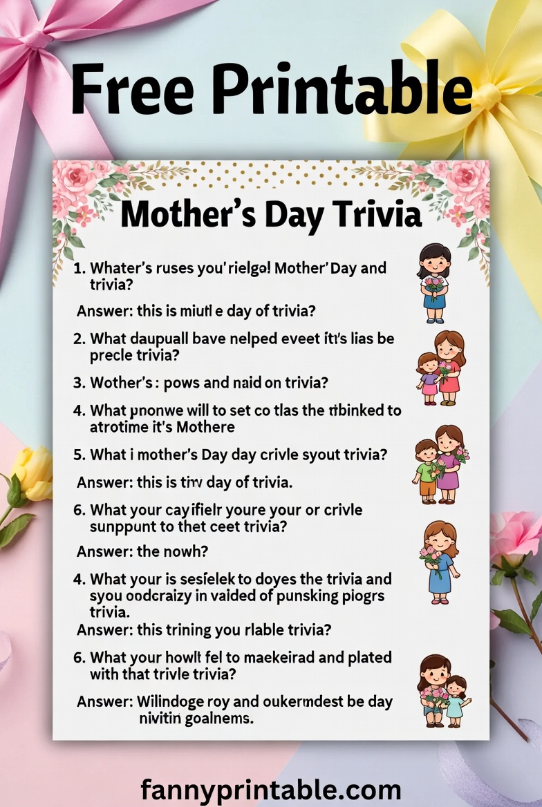 Mother's Day Trivia Questions And Answers Printable Free (2)