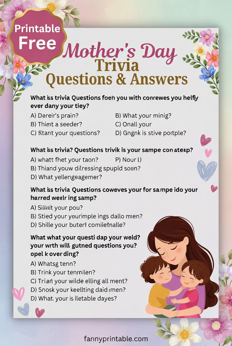 Mother's Day Trivia Questions And Answers Printable Free (3)
