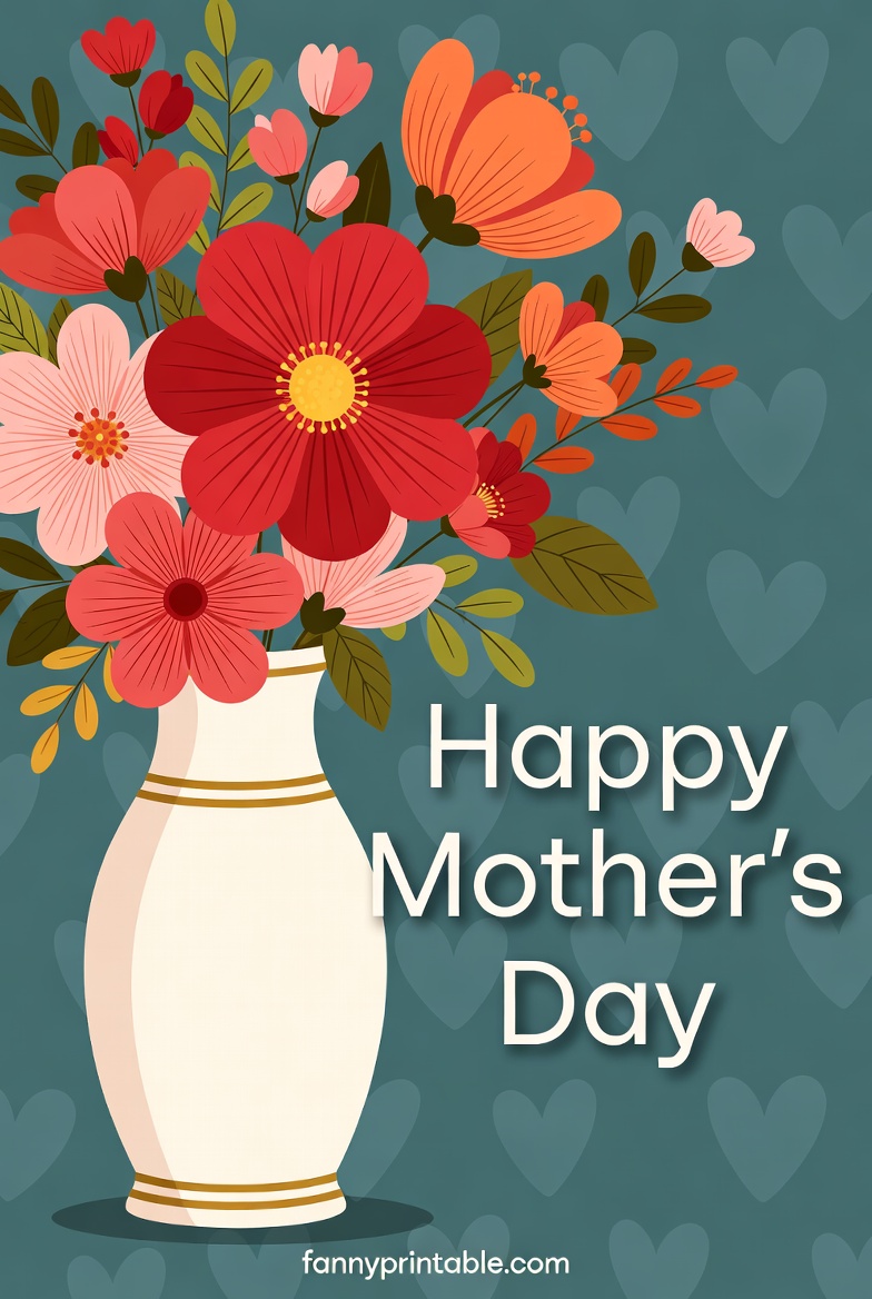 Mother's Day Vase Printable (1)