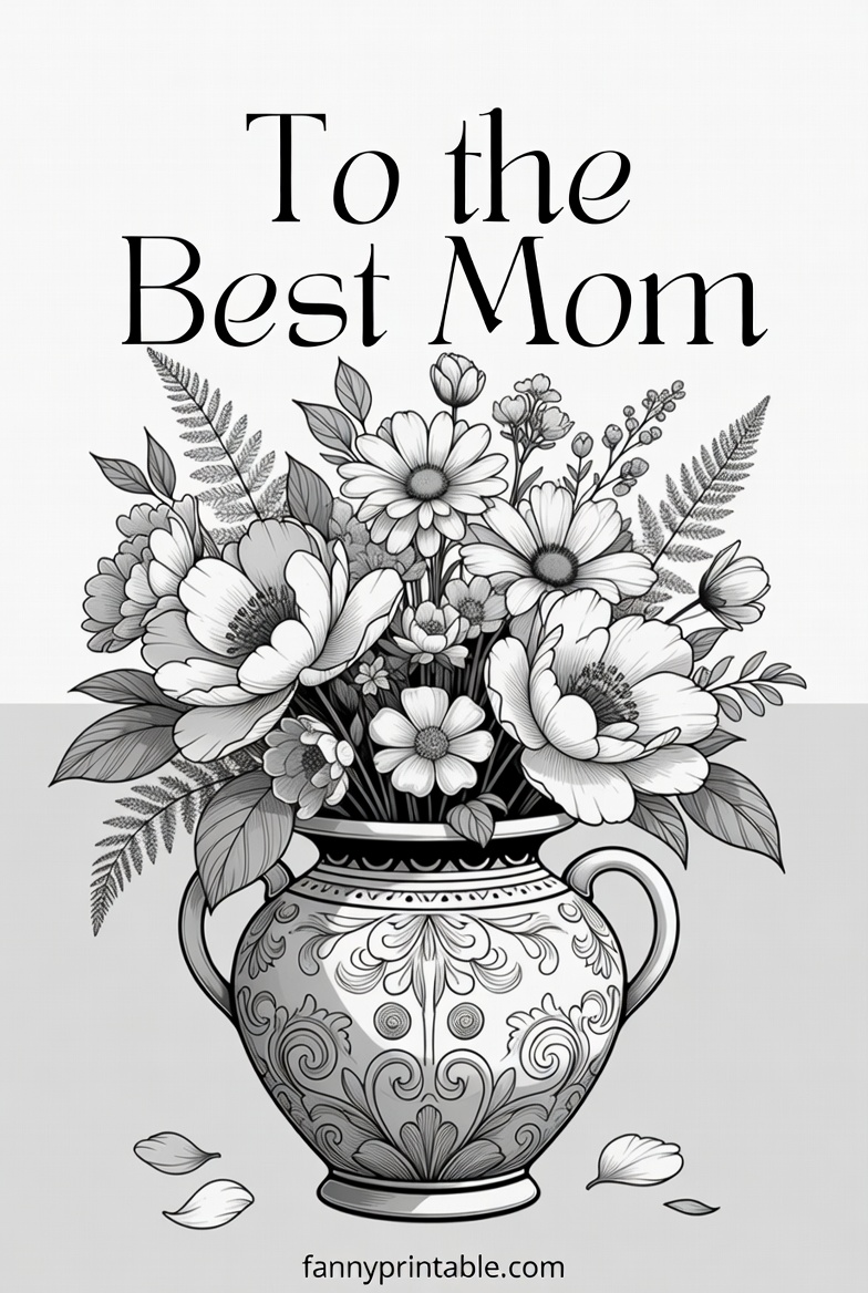 Mother's Day Vase Printable (3)