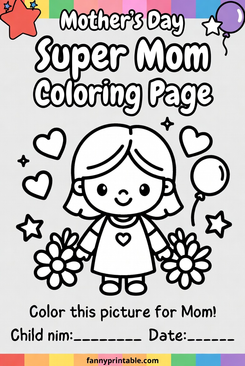 Mother's Day Worksheet - Fanny Printable (3)