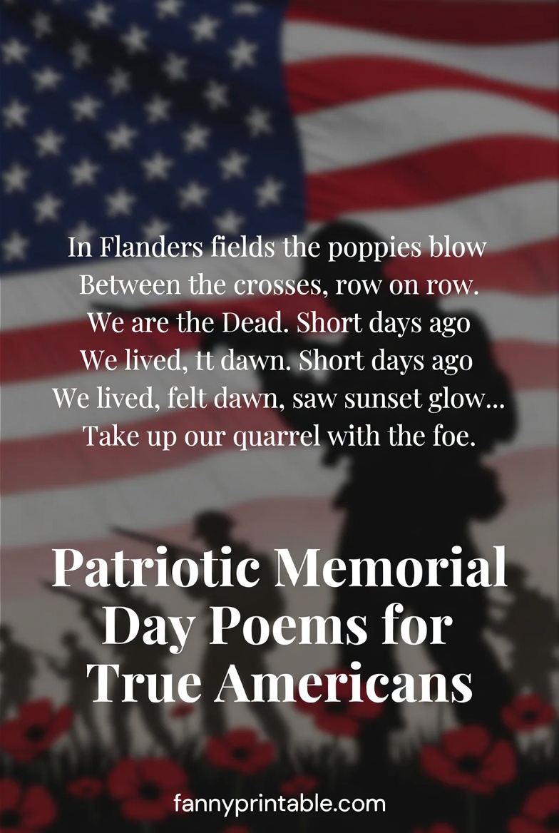 Patriotic Memorial Day Poems for True Americans FannyPrintable (4)