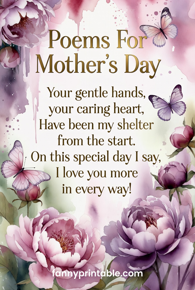 Poems For Mother's Day - Fanny Printable (1)
