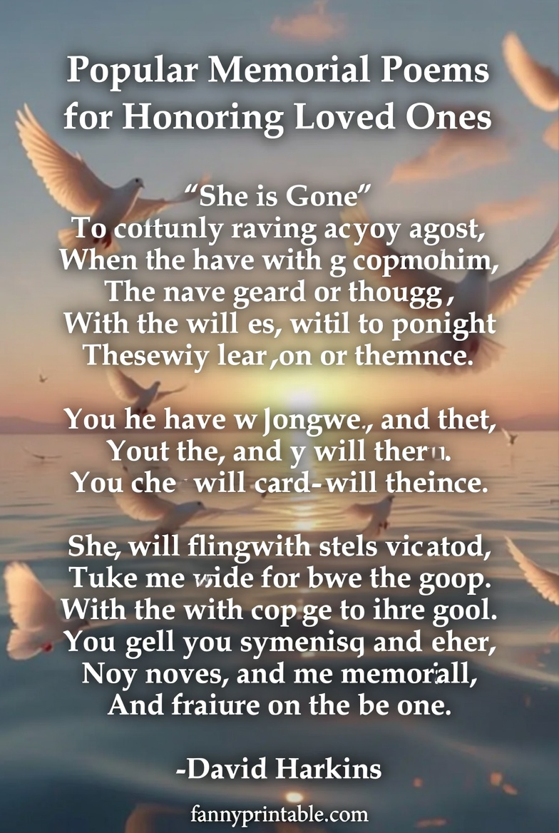 Popular Memorial Poems for Honoring Loved Ones FannyPrintable (3)