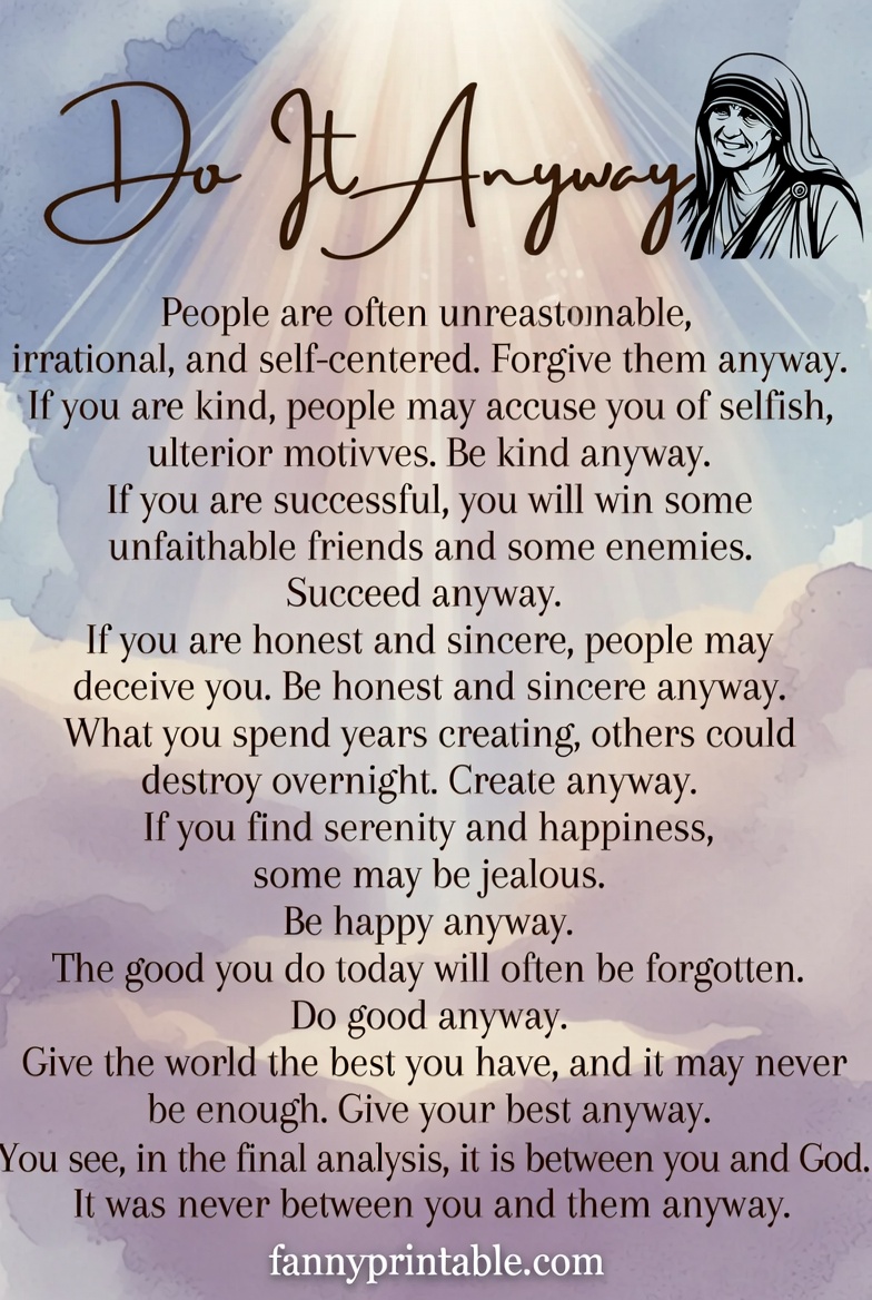 Prayer Mother Teresa Do It Anyway Printable (3)