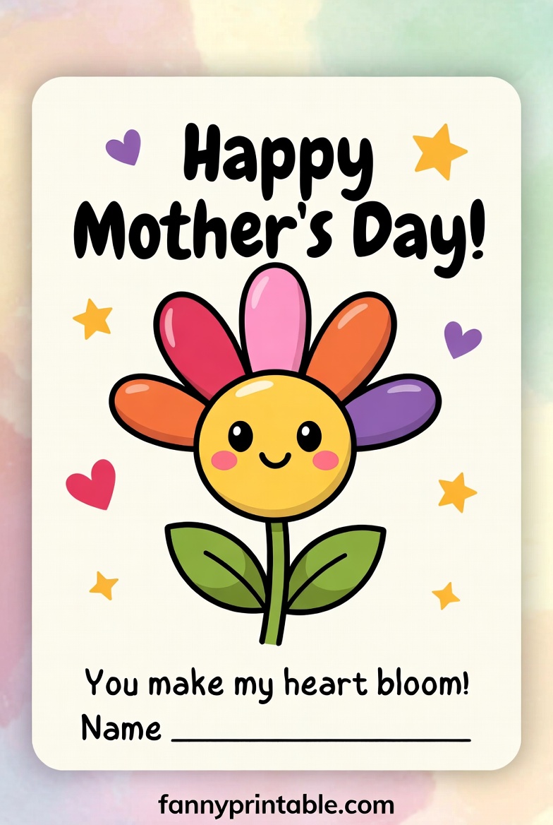 Preschool Mother's Day Printable - Fanny Printable (2)