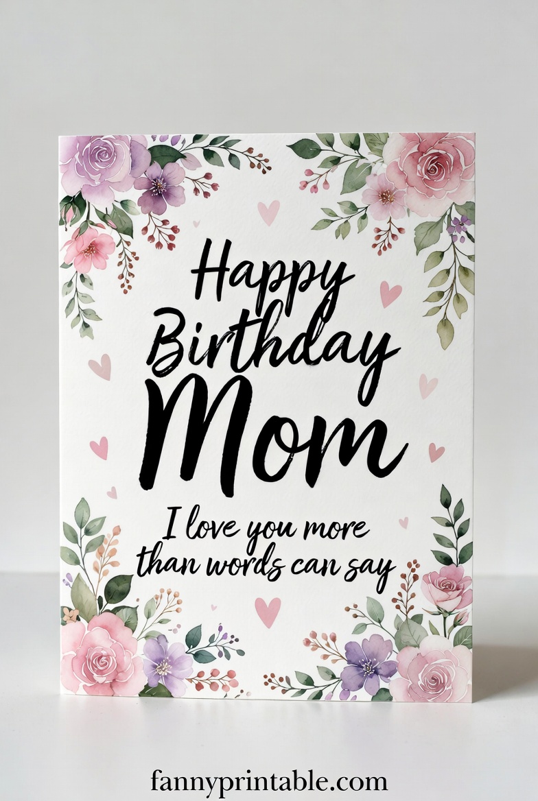 Printable Birthday Card For Mother (1)