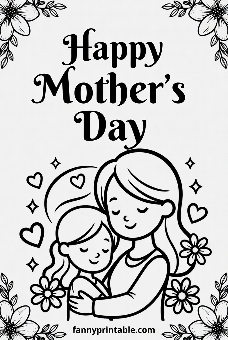 Printable Coloring Pages For Mother's Day (1)