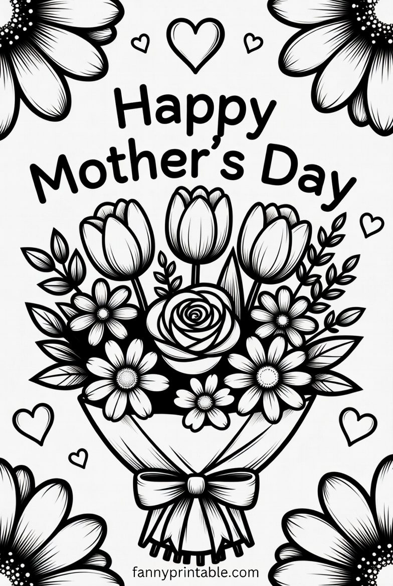 Printable Coloring Pages For Mother's Day (2)