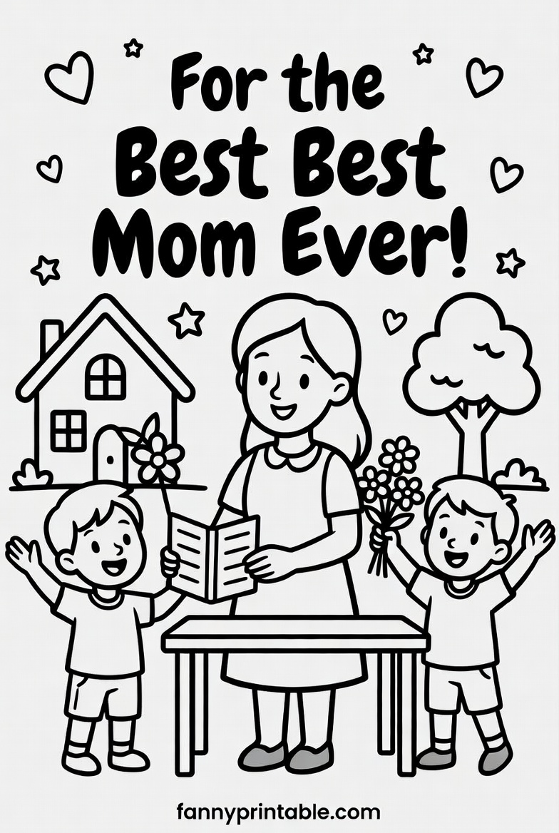 Printable Coloring Pages For Mother's Day (3)