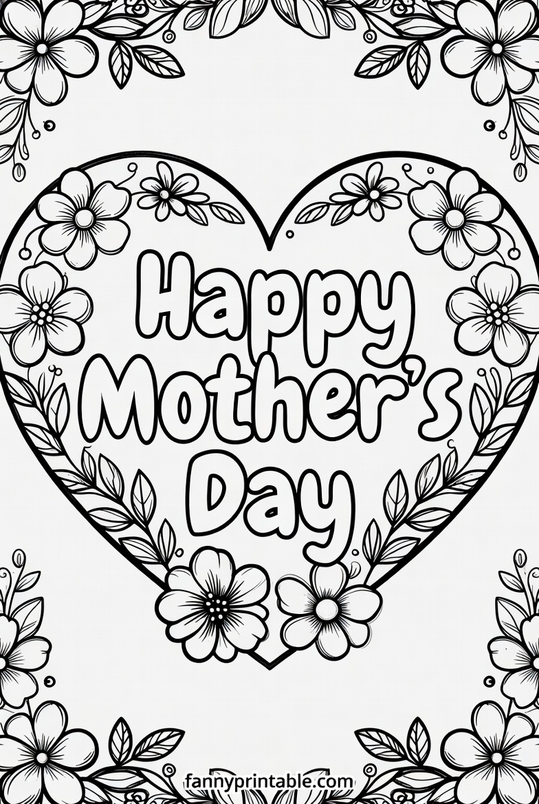Printable Coloring Pages For Mother's Day (4)