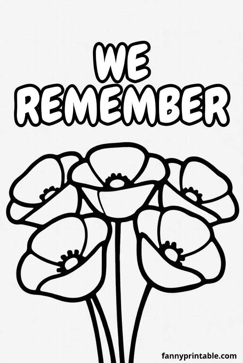 Printable Easy Memorial Day Coloring Pages - FannyPrintable.Com (4)