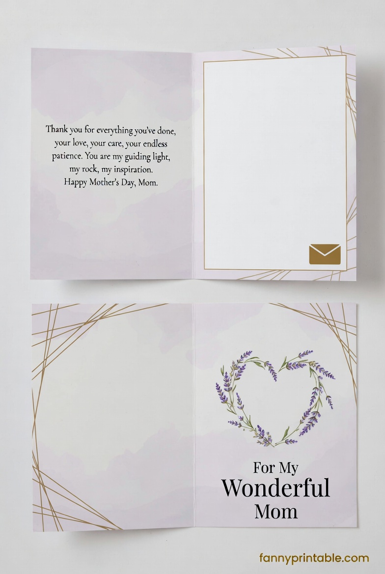 Printable Foldable Mother's Day Card (3)