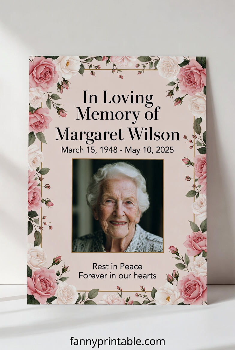 Printable Memorial Cards - FannyPrintable.Com (1)