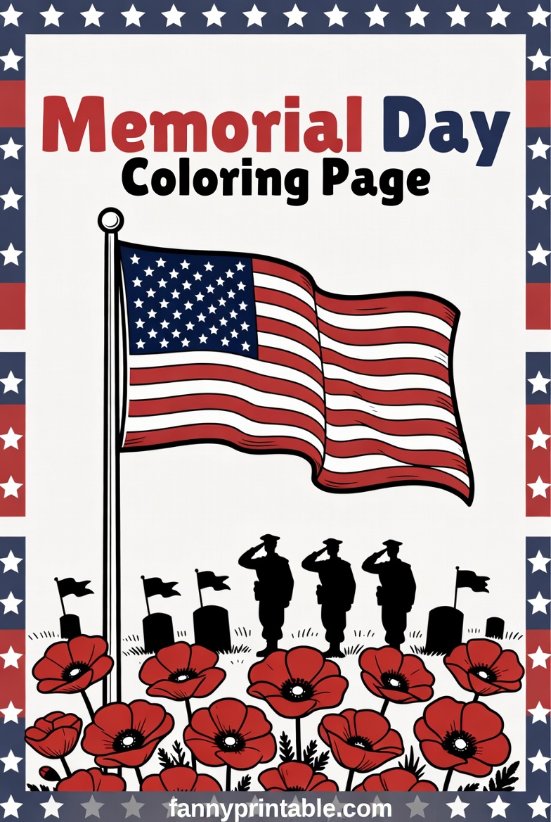 Printable Memorial Day Activity Sheets - FannyPrintable.Com (1)