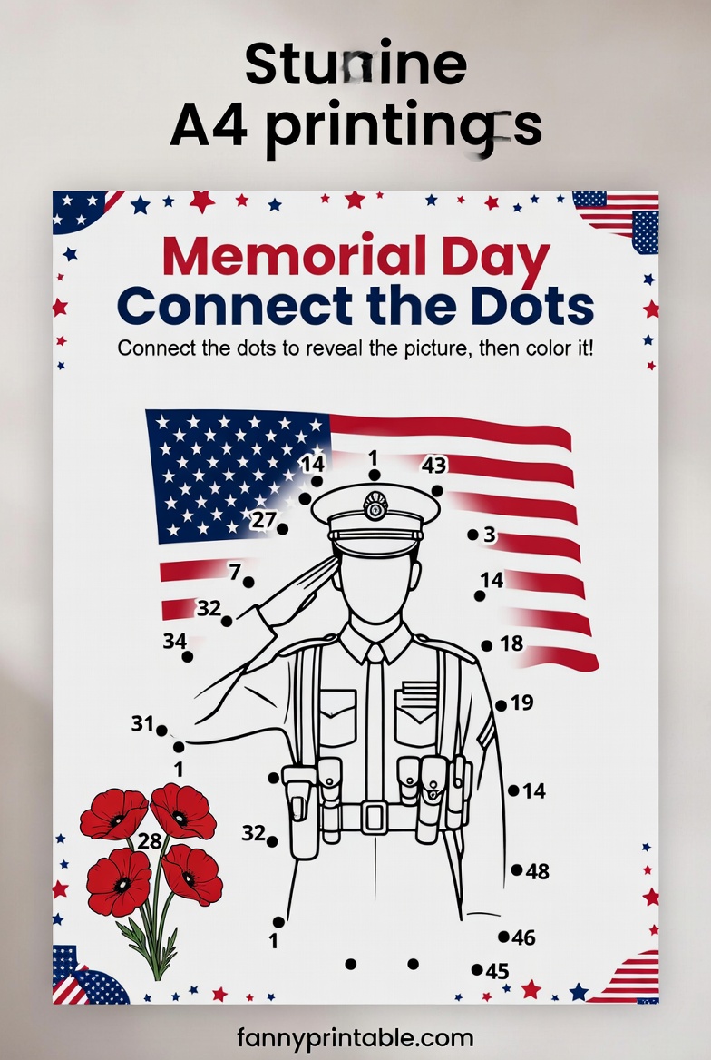 Printable Memorial Day Activity Sheets - FannyPrintable.Com (2)