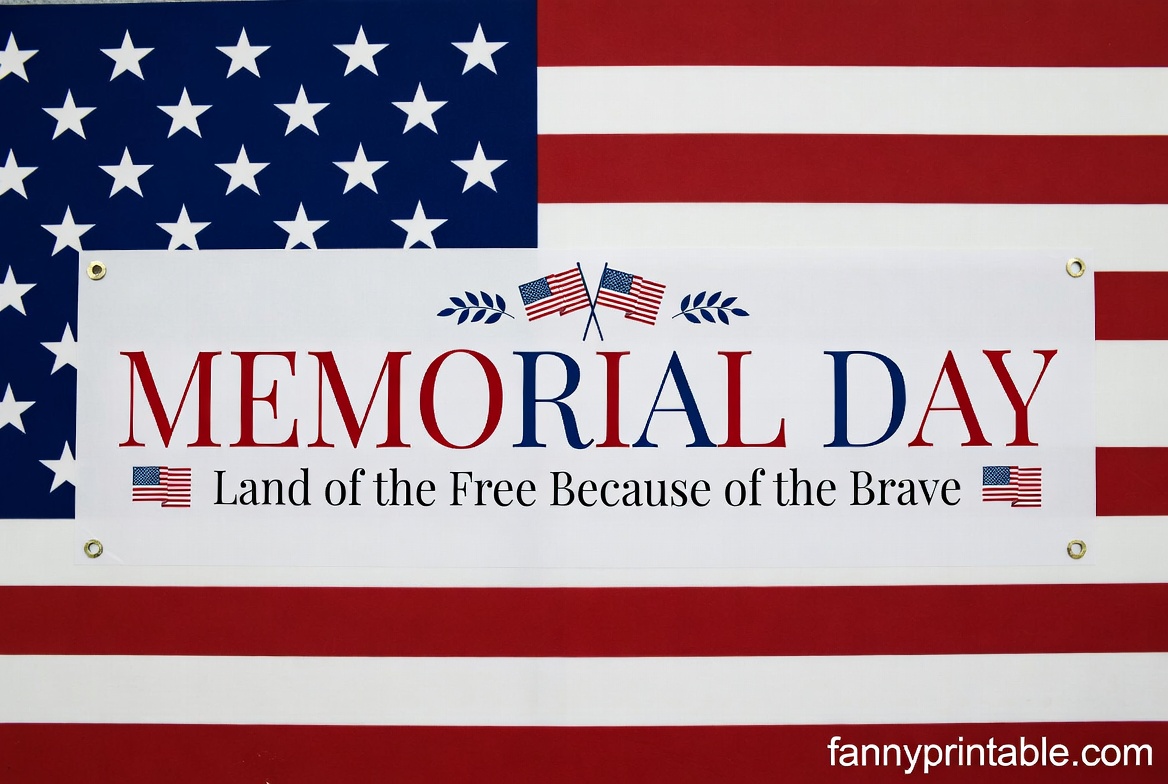 Printable Memorial Day Banner - FannyPrintable.Com (2)