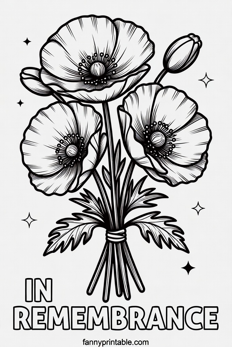 Printable Memorial Day Coloring Sheets - FannyPrintable.Com (4)