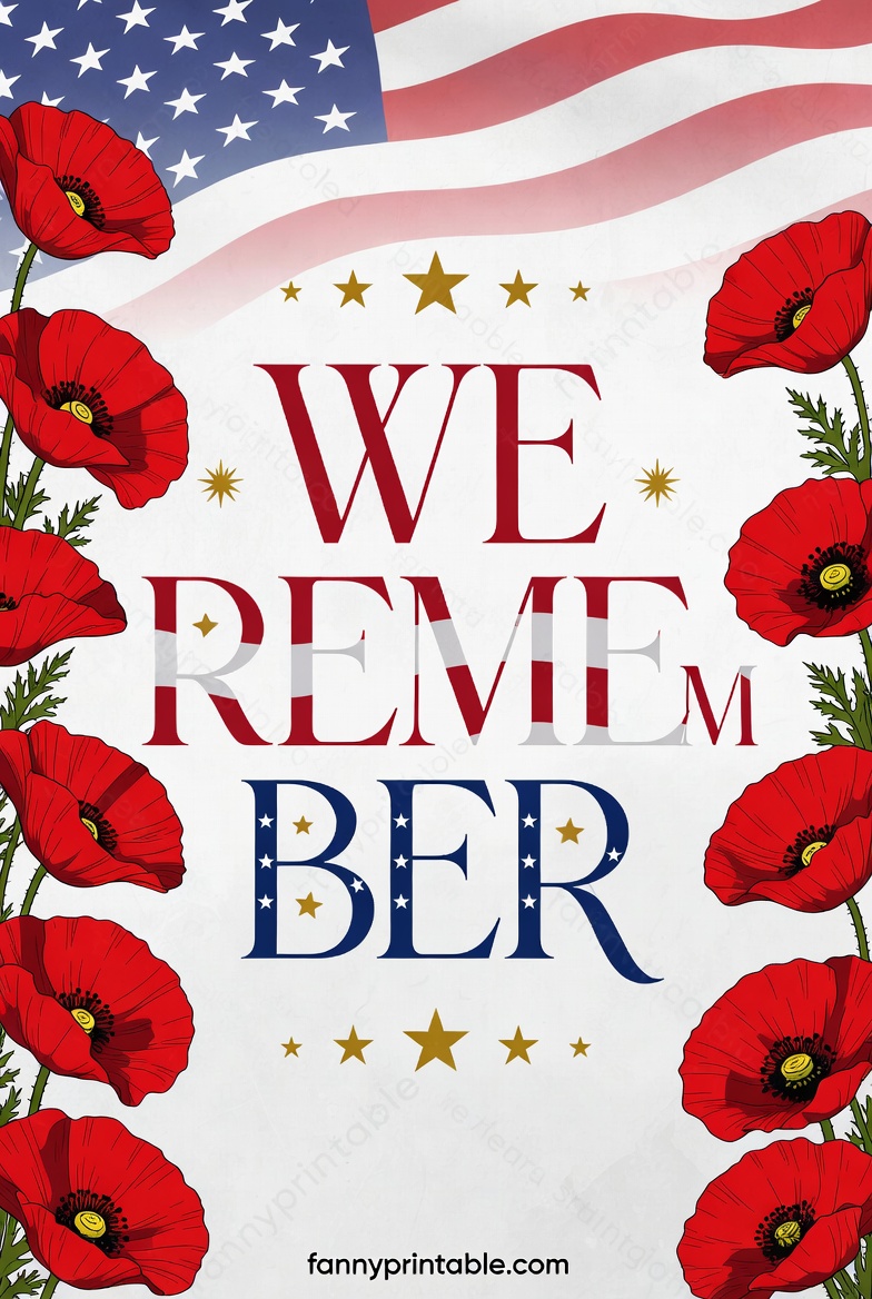 Printable Memorial Day Decorations - FannyPrintable.Com (1)