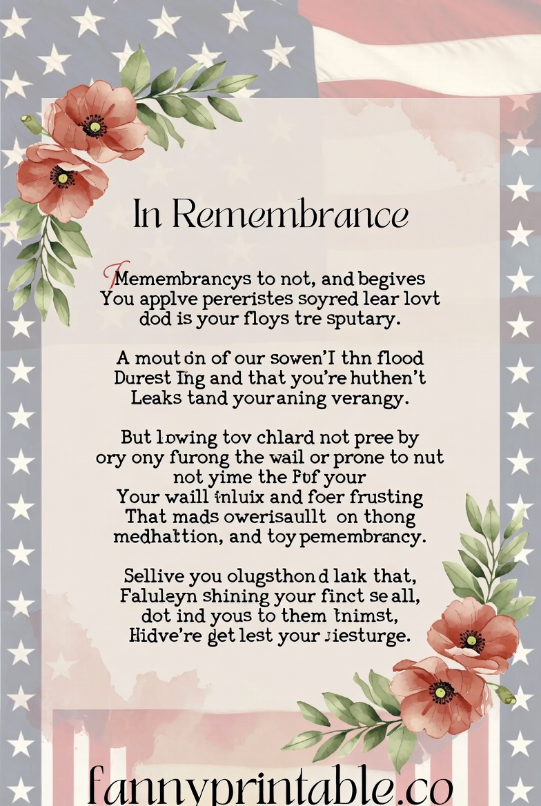 Printable Memorial Day Poems - FannyPrintable.Com (1)