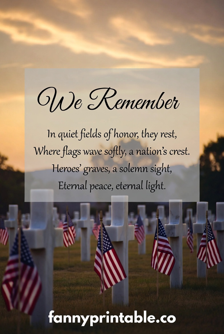 Printable Memorial Day Poems - FannyPrintable.Com (2)